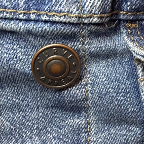 Curve Appeal Blue Denim Jacket - Picture 3 of 9